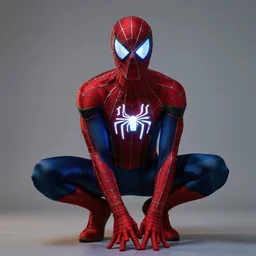 photo of cyber spiderman with leds