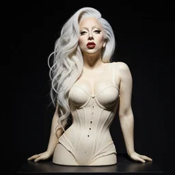 a sculpture of Lady Gaga, by Sandra Chevrier