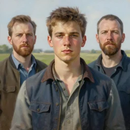 portrait of a handsome young dutch farmer, art by denys tsiperko and bogdan rezunenko and odd nerdrum, hyperrealism