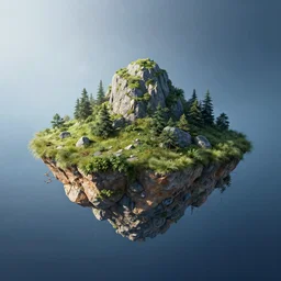 island floating in space