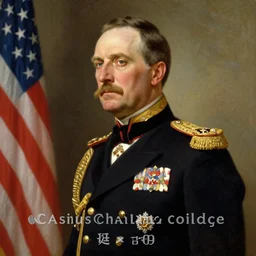 official side portrait of united states emperor harry truman, in royal attire, 1 7 6 9, a character portrait by cassius marcellus coolidge, reddit contest winner, american romanticism, oil on canvas, detailed painting, creative commons attribution