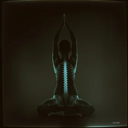 x - ray to a woman doing yoga 3 5 mm photography 1 9 0 0
