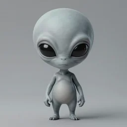portrait of a grey alien chibi in the style of dariusz zawadzki, zdzislaw beksinski, giger, cam de leon, and stephen gammell, border and embellishments inspired by alphonse mucha