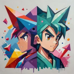 Supreme x Dragon Quest profile picture by Sachin Teng, asymmetrical, Organic Painting ,geometric shapes, hard edges, energetic, graffiti, street art:2 by Sachin Teng:4