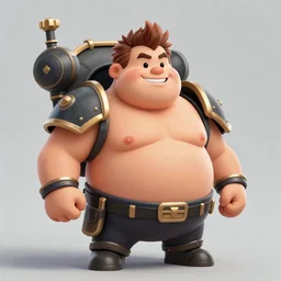 illustration of chubby conan obrien with muscles in warhammer 4 0 k, by greg rutkowski artstation