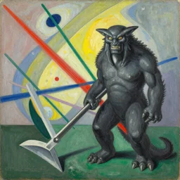 Painting by Wassily Kandinsky and H. R. Giger