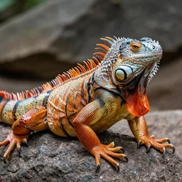 award winning photo of an iguana by Peter Lik, hdr