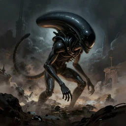 alien by frank frazetta