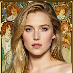 beautiful portrait ofkristen bell, soft features, by magali villeneuve and greg rutkowski and artgerm and alphonse mucha and jeremy lipkin and michael garmash and rob hay, intricate, elegant, highly detailed, photorealistic, trending on artstation, trending on cgsociety, 8 k, sharp focus