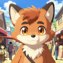 character furry fursona portrait of jeff bridges with gorgeous detailed eyes in the marketplace in the sky, color page, tankoban, 4 k, tone mapping, doll, akihiko yoshida, james jean andrei riabovitchev marc simonetti, yoshitaka amano, h. hydrochaeris