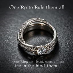 one ring to rule them all, one ring to find them, one ring to bring them all, and in the darkness bind them, 8 k