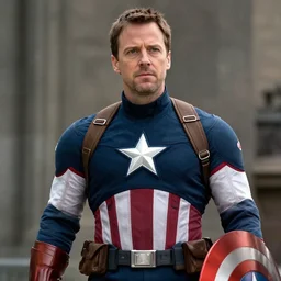 michael Scott as capitán américa