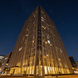 architecture photography by lee madgwick, night scene, night lights, breathtaking stars, detailed, 4k, HDR