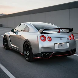 Suzuki swift with the tail lights of Nissan r35 GTR, hyper realistic, 8k, car photography,