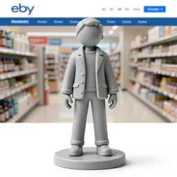 Image on the store website, eBay, Full body, 80mm resin figure of Modern Citizens