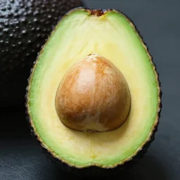 a cinematic photograph of a perfect avocado half without the stone in the center, but instead just the green flesh, ultra realistic, 4 k
