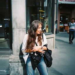 Candid Street Photography. Agfa APX 100