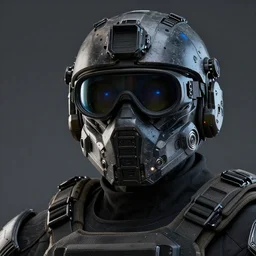 night vision goggles tactical future combat operative soldier mask forces mechanical digital painting highly detailed render 4 k 8 k hd trending on artstation