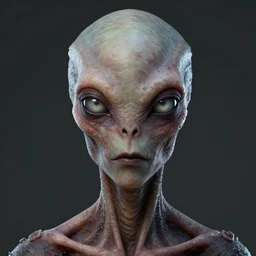 portrait of a space alien, varying detailed skin, octane render, piercing glowing eyes, realistic render, detailed, ugly, slimy unreal engine, symmetrical!!, art by artgerm, rossdraws, art by karol bak, makeup, cinematic