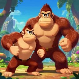 Donkey Kong meets King Kong.
