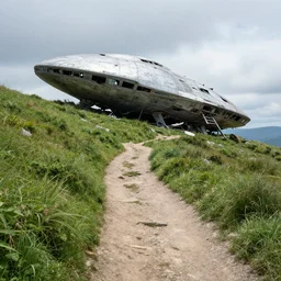 photo of the hiking trail to the crashed alien spaceship