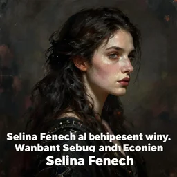 dark fantasy female character profile realistic concept art by selina fenech