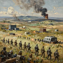 world war 1 landscape in star wars, painted by john howe and greg rutkowski