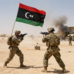 the us military attacking the country libya