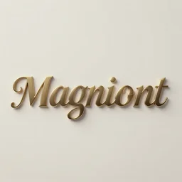 the word prompt, magnificent typography