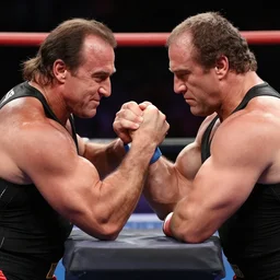 danny devito arm wrestling his twin