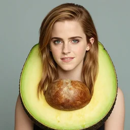 emma watson as an avocado eggr
