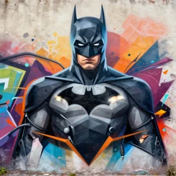 symmetry!! portrait of batman by sachin teng, organic, cables, matte painting, geometric shapes, hard edges! graffiti, street art