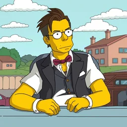film still of!!!!!!! johnny depp!!!!!!! in ( ( ( ( ( ( the simpsons ) ) ) ) ) ) movie