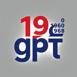 1 9 6 0 s modernist logo for the company gpt, in the style of otl aicher, vignelli, muller - brockmann, red and blue, overlapping letters, helvetica bold typeface, 1 9 6 0 s 1 9 6 8, gpt