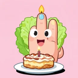 salad fingers cartoon celebrating his birthday