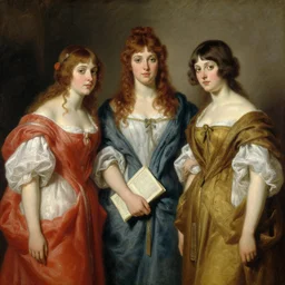 the charmed ones, the 3 sisters. highly detailed painting by gaston bussiere, craig mullins, j. c. leyendecker, 8 k