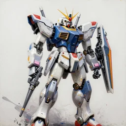 mecha intricate highly detailed robot portrait, with splatter paint and palette knife painting, paint pour by peter mohrbacher