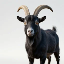 an evil goat, vray, photorealistic, octane render.