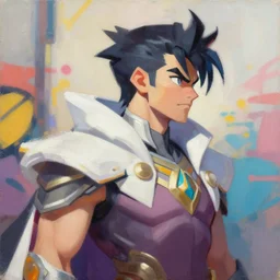 greg manchess portrait painting of ainz ooal gown as overwatch character, medium shot, asymmetrical, profile picture, organic painting, sunny day, matte painting, bold shapes, hard edges, street art, trending on artstation, by huang guangjian and gil elvgren and sachin teng