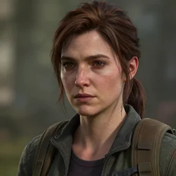 mila jovovich in the last of us, gameplay screenshot, close up, 3 d rendering. unreal engine. amazing likeness. very detailed.