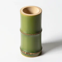 bamboo healing potion, high detail macro photography, isolated on a pure white background, centered, entire object in frame, sharp focus, soft studio lighting