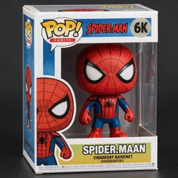 spider-man funko pop, 4k realistic photo