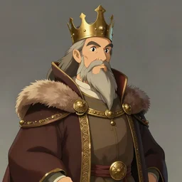 portrait of medieval old king, artstation, cartoon, elegant highly detailed digital painting, concept art, smooth, sharp focus, 8 k illustration, art studio ghibli, makoto shinkai, don bluth, fujita goro, jean giraud, atey ghailan, akihiko yoshida, tom whalen, anton fadeev