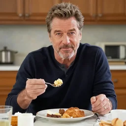 a breakfast looking a bit like jeff goldblum