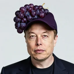 elon musk wearing a muscadine hat