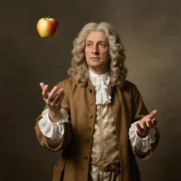 isaac newton juggling apples