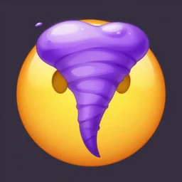 Purple tornado emoji