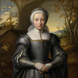 joan of arc painted by hieronymus bosch, detailed digital art, trending on Artstation