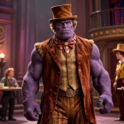 film still of thanos as willy wonka in willy wonka and the chocolate factory 1 9 7 1