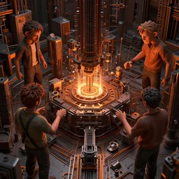 factorio assembler, intricate artwork by tooth wu and wlop and beeple. octane render, trending on artstation, greg rutkowski very coherent symmetrical artwork. cinematic, hyper realism, high detail, octane render, 8 k, orange and black tones